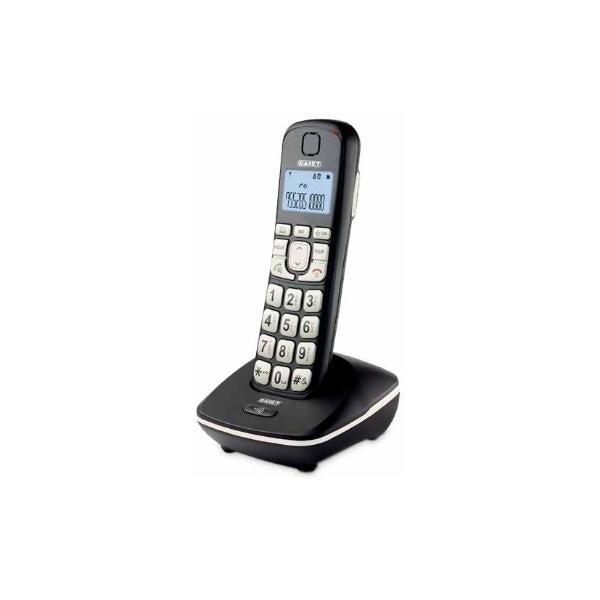 Saiet ERGO Telefono DECT Identificatore di chiamata Nero - EUROBABYLON