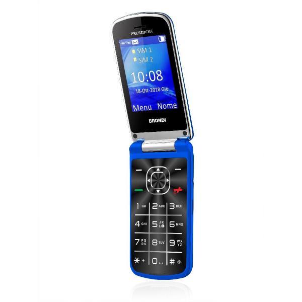 Brondi President 7,62 cm (3") 130 g Blu Telefono cellulare basico - EUROBABYLON