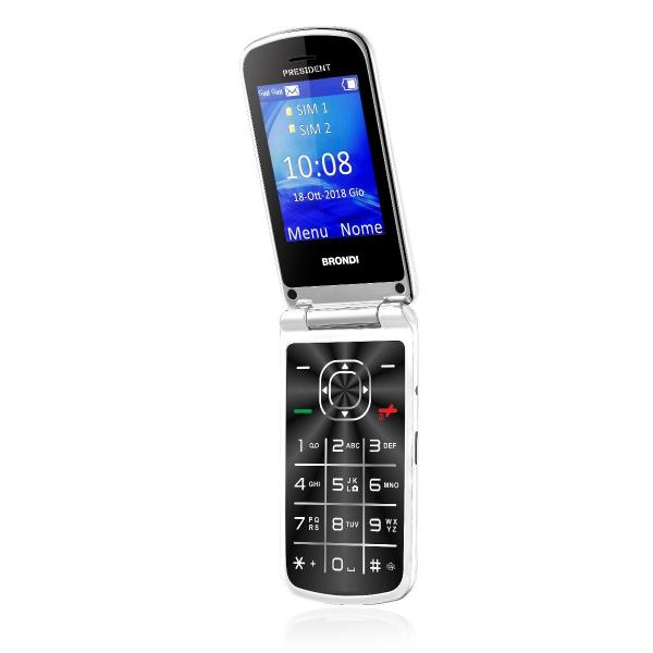 Brondi President 7,62 cm (3") 130 g Bianco Telefono cellulare basico - EUROBABYLON