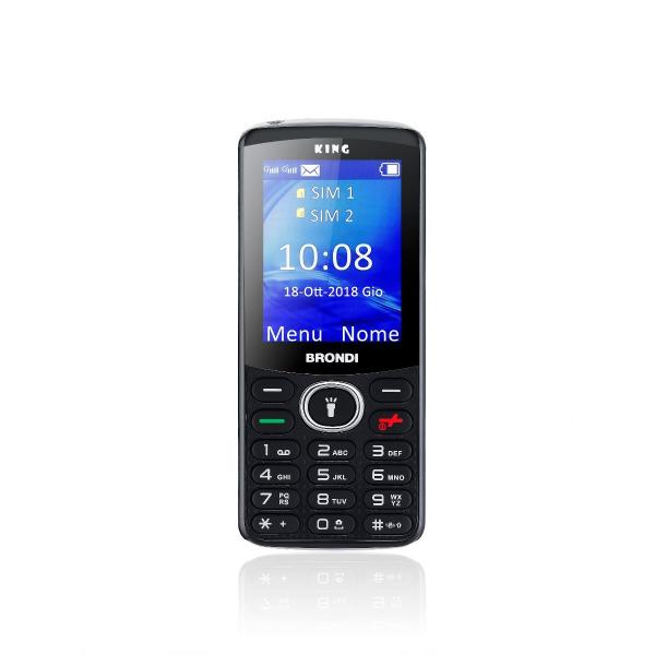 Brondi King 6,1 cm (2.4") Nero Telefono cellulare basico - EUROBABYLON