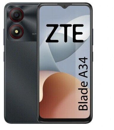 ZTE BLADE A34 4+64GB DS 4G GREY OEM - EUROBABYLON