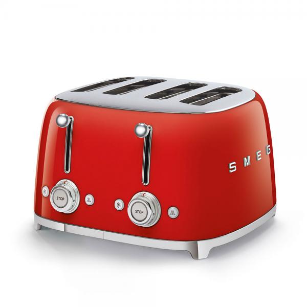 Smeg TSF03RDEU tostapane 4 fetta/e 2000 W Rosso