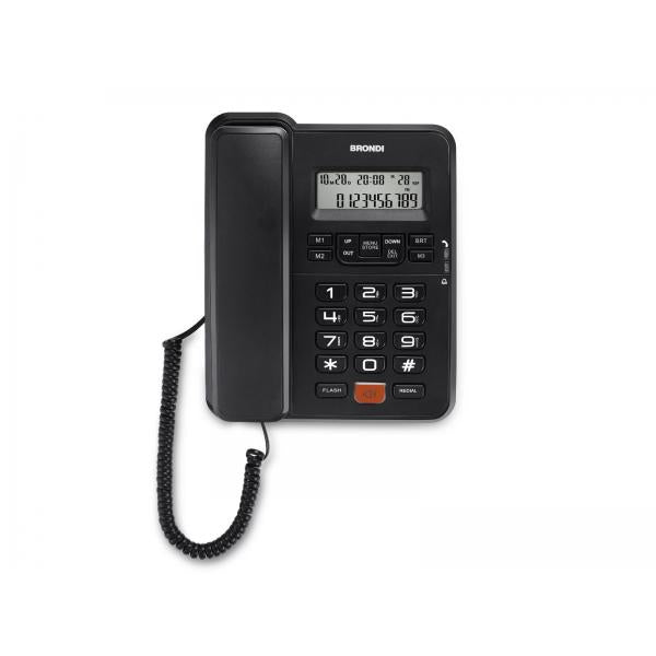 Brondi Office Desk Telefono DECT Identificatore di chiamata Nero - EUROBABYLON