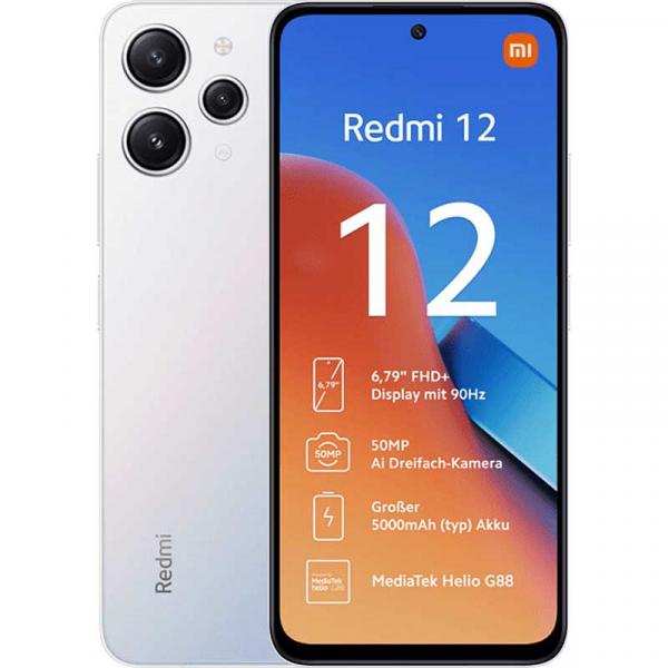 Xiaomi Redmi 12 17,2 cm (6,79 Zoll) Hybrid Dual SIM Android 13 4G USB Typ-C 4 GB 128 GB 5000 mAh Silber 