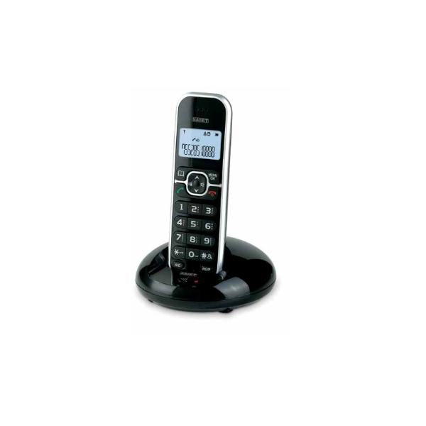 Saiet LEM Telefono DECT Identificatore di chiamata Nero, Argento - EUROBABYLON