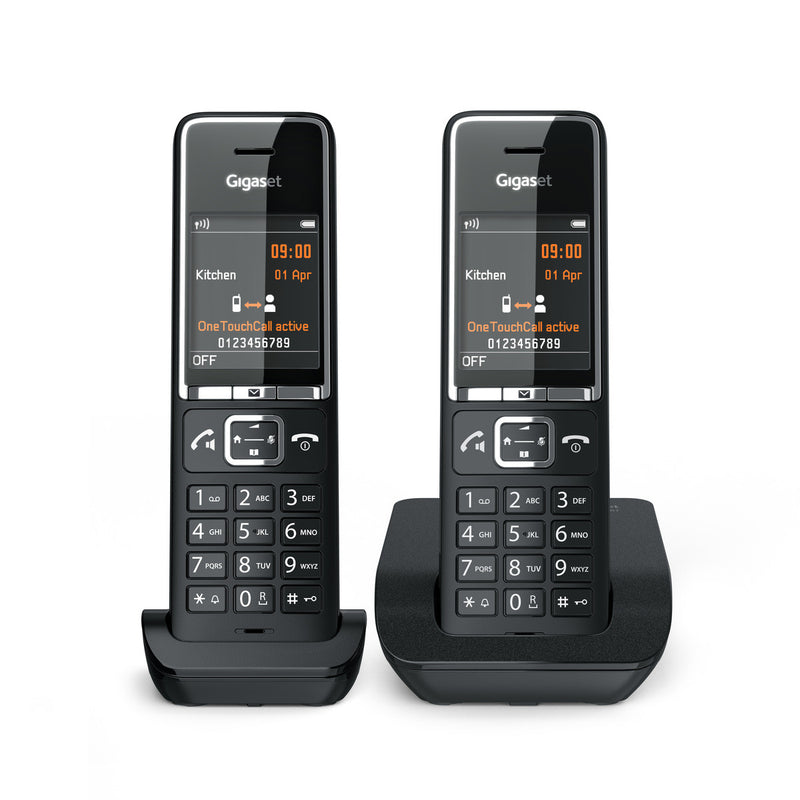 GIGASET WIRELESS PHONE COMFORT 550 DUO BLACK CHROME L36852-H3001-D204