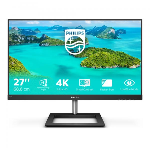 Philips E Line 278E1A/00 Monitor PC 68,6 cm (27") 3840 x 2160 Pixel 4K Ultra HD LCD Nero - EUROBABYLON