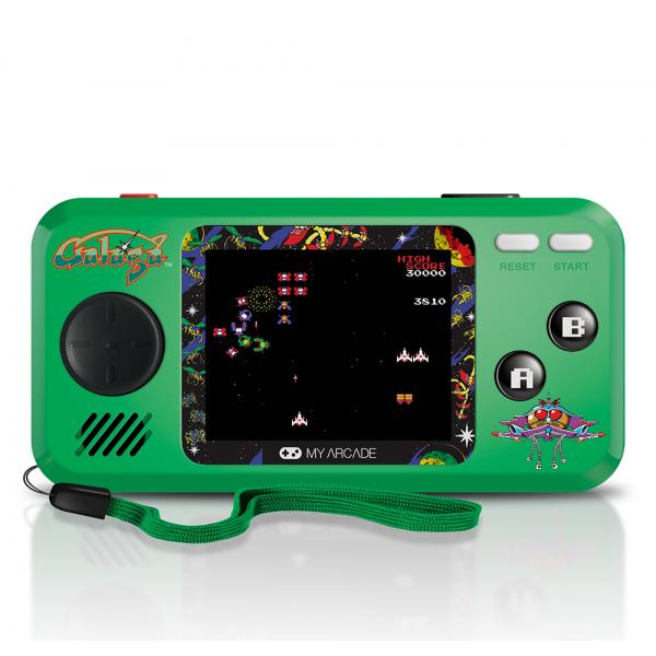 My Arcade Galaga console da gioco portatile Nero, Verde 6,98 cm (2.75")