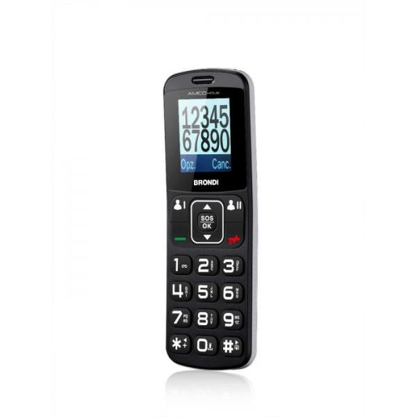 Brondi Amico Home 4.5 cm (1.77") 90 g Black Entry level phone