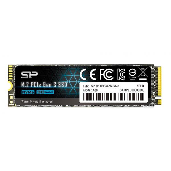 Silicon Power P34A60 M.2 1000 GB PCI Express SLC NVMe - EUROBABYLON