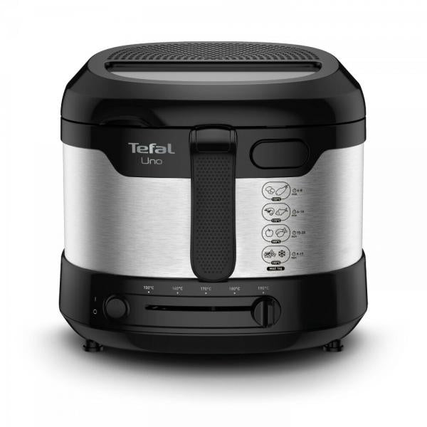 Tefal Uno FF215D Singolo Indipendente 1600 W Friggitrice Nero, Acciaio inossidabile - EUROBABYLON