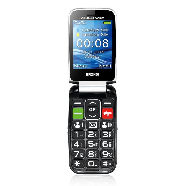 Brondi Amico Favoloso 7,11 cm (2.8") Nero Telefono di livello base - EUROBABYLON