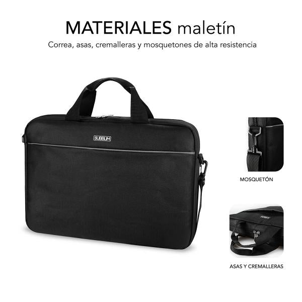 SUBBLIM SUB-LB-2SP0050 borsa per notebook 39,6 cm (15.6") Borsa con caricamento dall'alto Nero