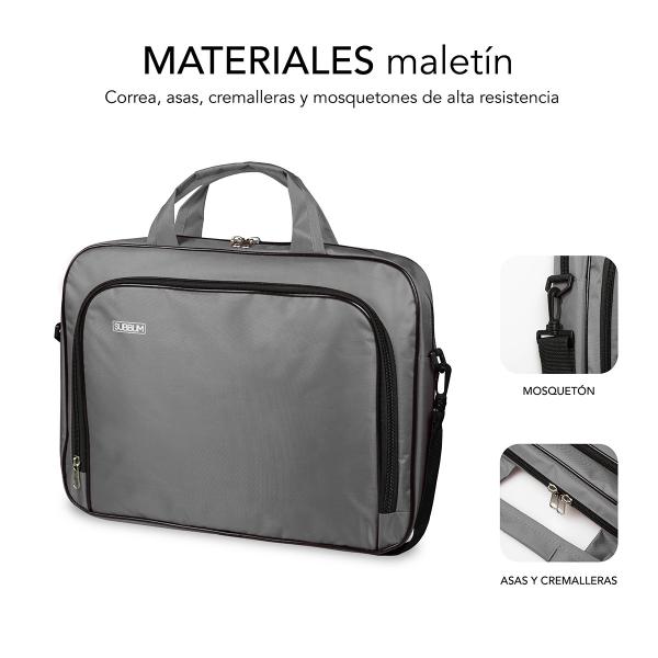 SUBBLIM SUB-LB-1OLB051 borsa per notebook 40,6 cm (16") Borsa con caricamento dall'alto Grigio