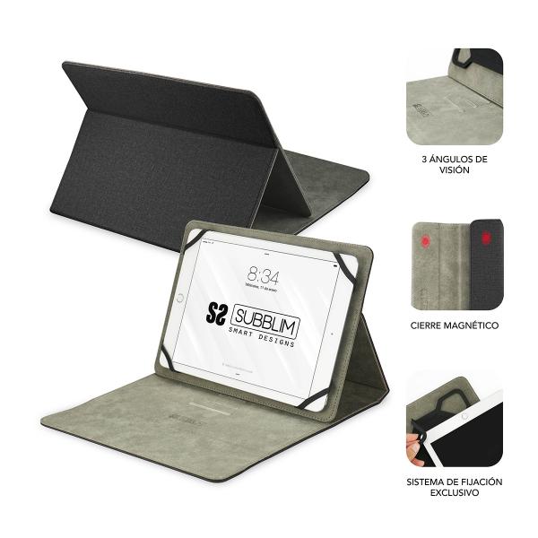 SUBBLIM SUB-CUT-1CT001 custodia per tablet 25,6 cm (10.1") Custodia a libro Nero - EUROBABYLON