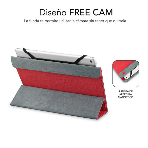 SUBBLIM SUB-CUT-2FC002 custodia per tablet 25,6 cm (10.1") Custodia a libro Rosso - EUROBABYLON