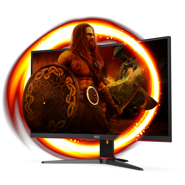 AOC G2 C27G2ZE/BK Monitor PC 68,6 cm (27") 1920 x 1080 Pixel Full HD LED Nero, Rosso