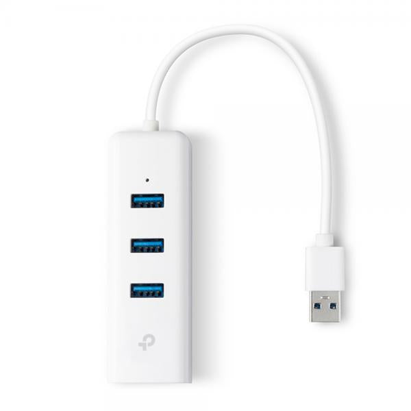 TP-Link UE330 replicatore di porte e docking station per laptop Cablato USB 3.2 Gen 1 (3.1 Gen 1) Type-A Bianco