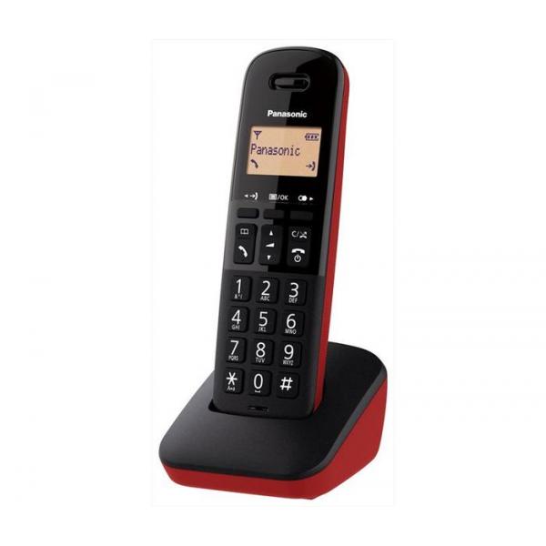 Panasonic KX-TGB610JTR telefono Telefono analogico/DECT Nero, Rosso Identificatore di chiamata