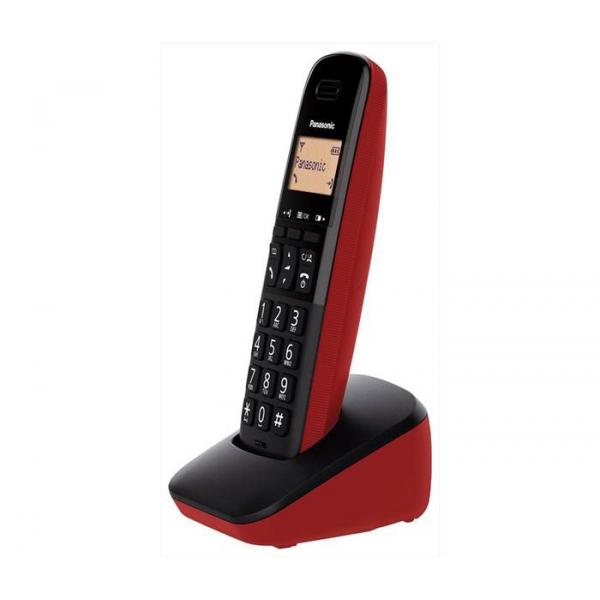 Panasonic KX-TGB610JTR telefono Telefono analogico/DECT Nero, Rosso Identificatore di chiamata