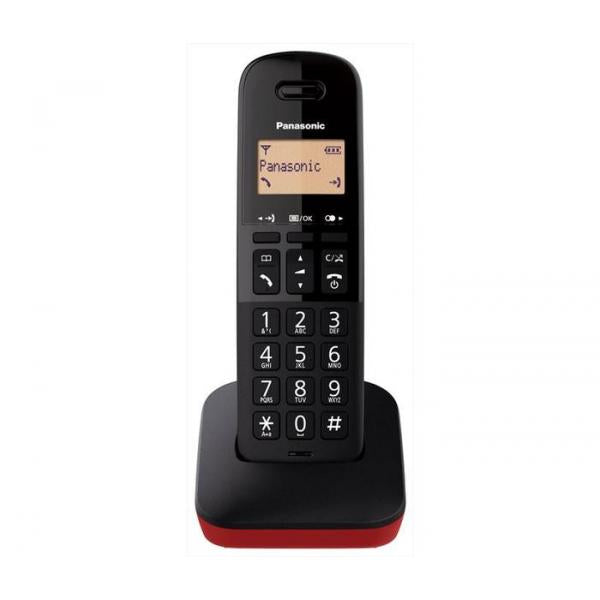 Panasonic KX-TGB610JTR telefono Telefono analogico/DECT Nero, Rosso Identificatore di chiamata