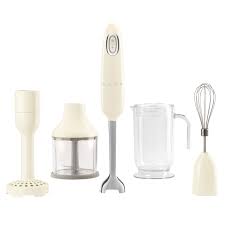 SMEG HAND BLENDER WITH ACCESORIES 50STYLE CREAM HBF03CREU