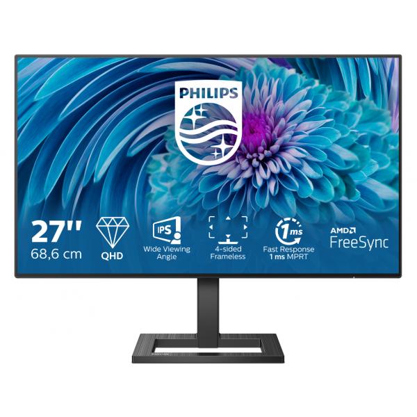 Philips E Line 275E2FAE/00 Monitor PC 68,6 cm (27") 2560 x 1440 Pixel Quad HD LED Nero