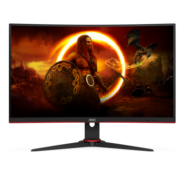 AOC G2 C24G2AE/BK Monitor PC 59,9 cm (23.6") 1920 x 1080 Pixel Full HD LED Nero, Rosso - EUROBABYLON