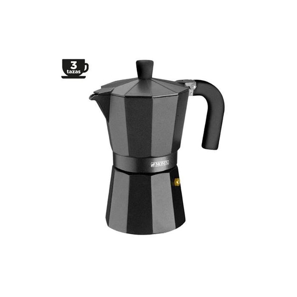 MONIX CAFETERA INDUCTION INOX BLACK 3 TAZAS M863003