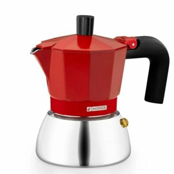 MONIX CAFETERA INDUCTION INOX RED 6 TAZAS ACERO + ALUMINIO M863106