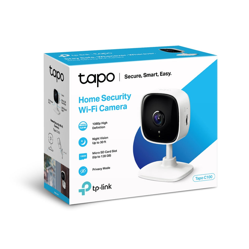 TP-LINK TAPO HOME SECURITY WIFI CAMERA 1080p TAPO C100