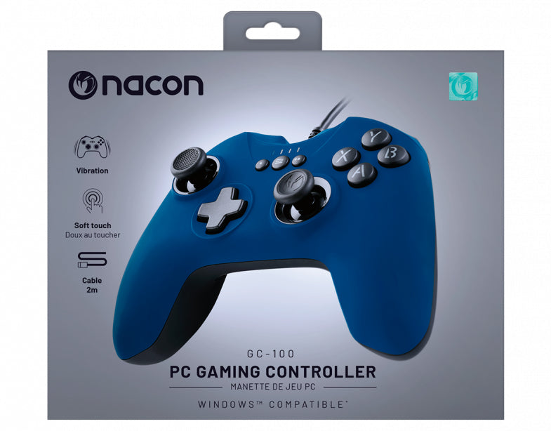 NACON PCGC-100BLUE CONTROLLER WIRED PC BLUE - EUROBABYLON