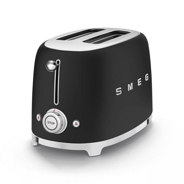 Smeg TSF01BLMEU tostapane 2 fetta/e 950 W Nero, Acciaio inossidabile