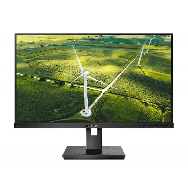 MONITOR PHILIPS LED 23.8"Wide 242B1G/00 IPS 1920x1080 250cd/mq 1000:1 (50.000.000:1) 2x2W MM Pivot RegH VGA DVI HDMI DP USB