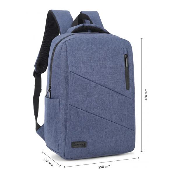 SUBBLIM City Backpack borsa per notebook 39,6 cm (15.6") Zaino Blu