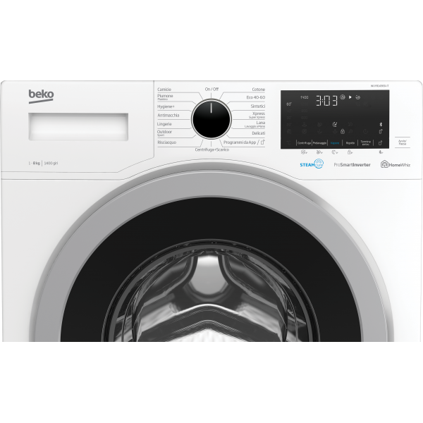 Beko Lavatrice a Vapore WUY81436SI-IT, 8 kg, 1400 giri/min - EUROBABYLON