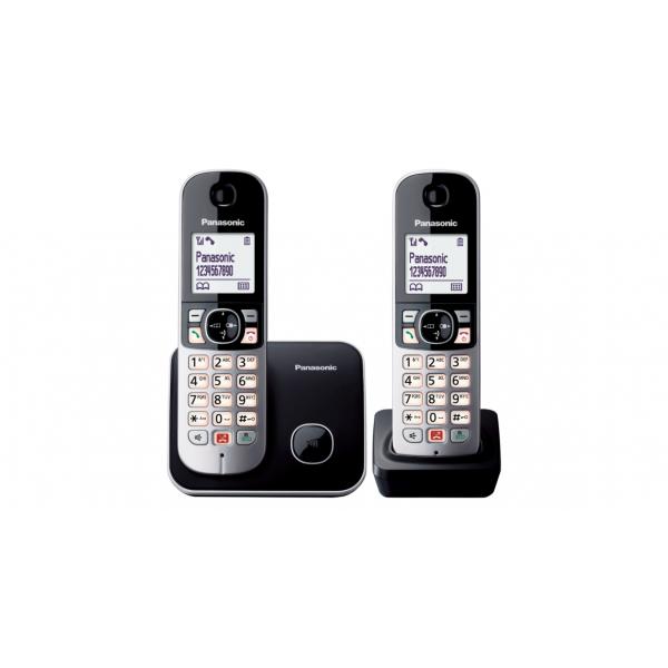 Panasonic KX-TG6852JTB telefono Telefono DECT Identificatore di chiamata Nero, Grigio - EUROBABYLON