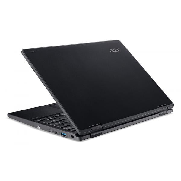 Acer TravelMate Spin B3 NX.VN0ET.003 Notebook/Laptop DDR4-SDRAM Hybrid (2 in 1) 29,5 cm (11,6 Zoll) 1366 x 768 Pixel Touchscreen Intel Celeron N 4 GB 128 GB SSD Wi-Fi 5 (802.11ac) Windows 10 Pro Schwarz