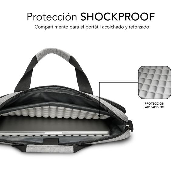 SUBBLIM SUB-LB-4APLB10 borsa per notebook 39,6 cm (15.6") Borsa con caricamento dall'alto Grigio