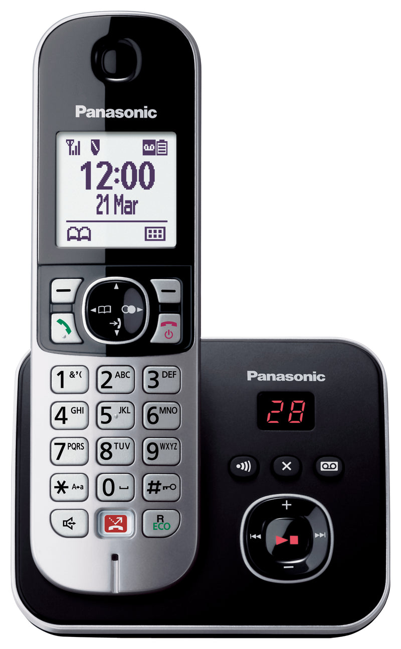 Panasonic KX-TG6861 Telefono DECT Identificatore di chiamata Nero, Grigio - EUROBABYLON