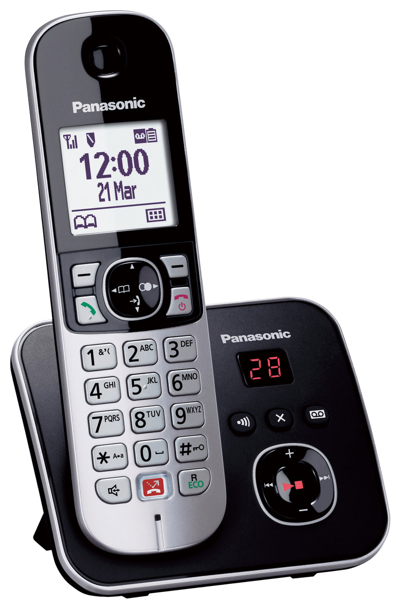 Panasonic KX-TG6861 Telefono DECT Identificatore di chiamata Nero, Grigio - EUROBABYLON