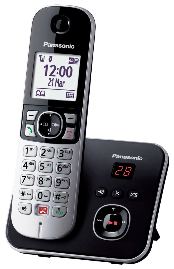 Panasonic KX-TG6861 Telefono DECT Identificatore di chiamata Nero, Grigio - EUROBABYLON