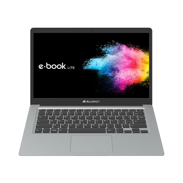 Microtech E-Book Lite Notebook 35,8 cm (14,1 Zoll) Full HD Intel Celeron 4 GB LPDDR4-SDRAM 240 GB SSD Wi-Fi 5 (802.11ac) Windows 10 Pro Grau