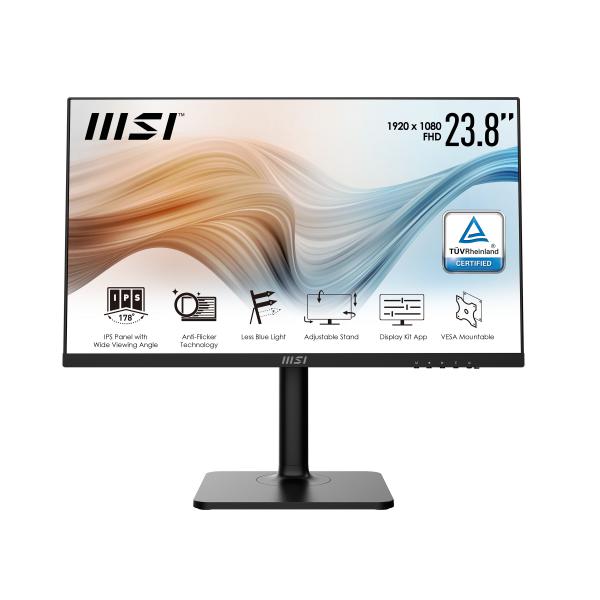 MSI Modern MD241P 60,5 cm (23.8") 1920 x 1080 Pixel Full HD LCD Nero - EUROBABYLON