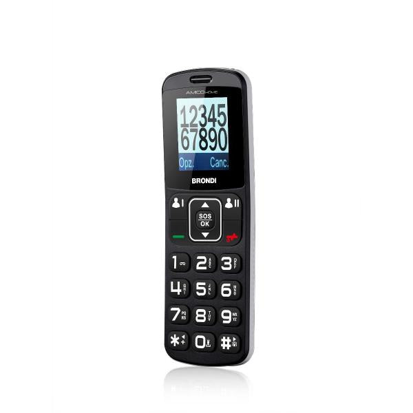 Brondi Amico Home 4,5 cm (1.77") Argento Telefono per anziani