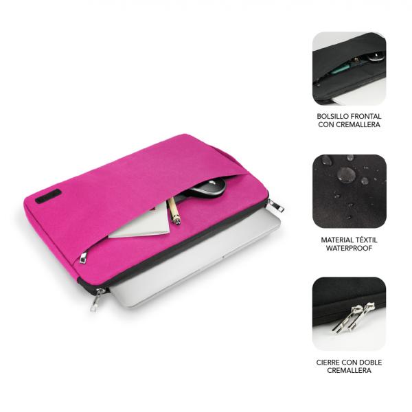 SUBBLIM SUB-LS-0PS0104 borsa per notebook 39,6 cm (15.6") Custodia a tasca Rosa