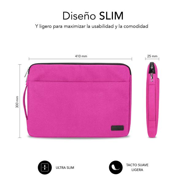 SUBBLIM SUB-LS-0PS0104 borsa per notebook 39,6 cm (15.6") Custodia a tasca Rosa