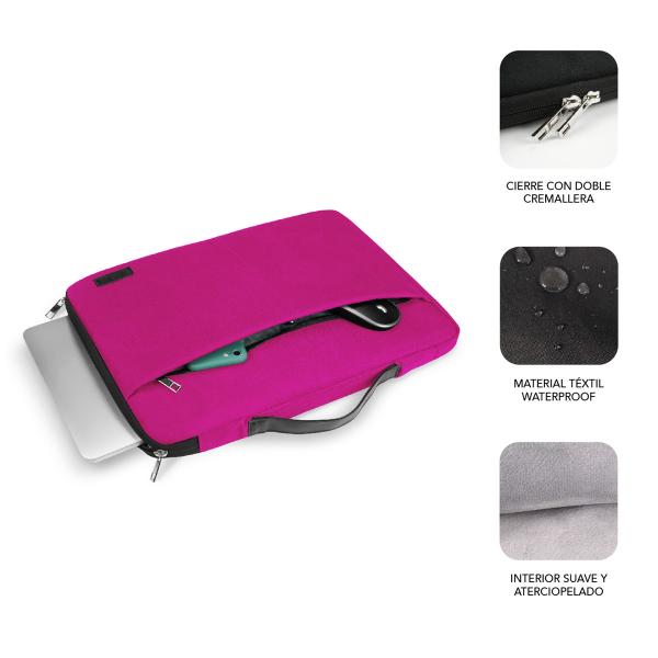 SUBBLIM SUB-LS-0TS0101 borsa per notebook 39,6 cm (15.6") Custodia a tasca Rosa