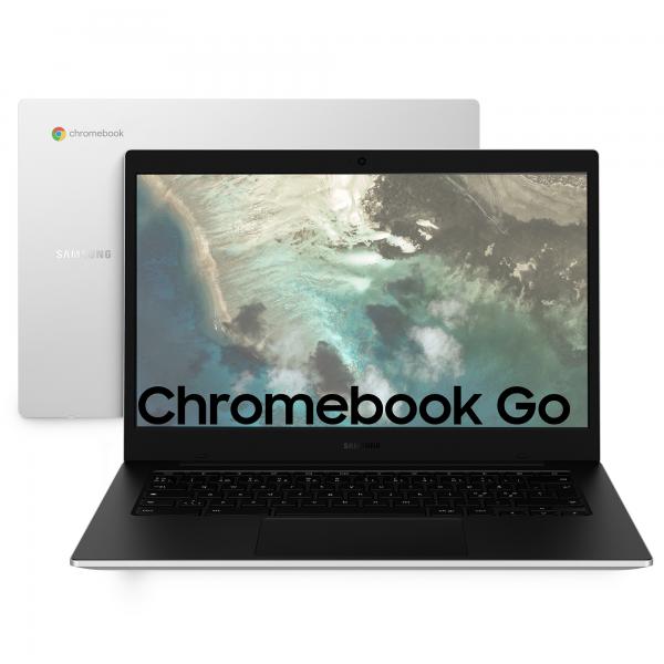 Samsung Galaxy Chromebook Go 35,6 cm (14") HD Intel Celeron N N4500 4 GB LPDDR4x-SDRAM 64 GB eMMC Wi-Fi 6 (802.11ax) ChromeOS Argento