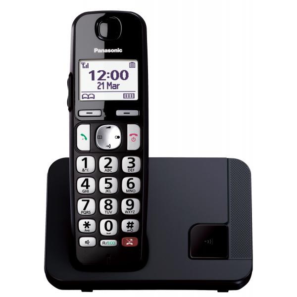 Panasonic KX-TGE250 Telefono DECT Identificatore di chiamata Nero - EUROBABYLON